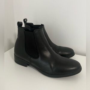 Aldo Black Ankle Boots Chelsea Low Heel Booties Fall Fashion